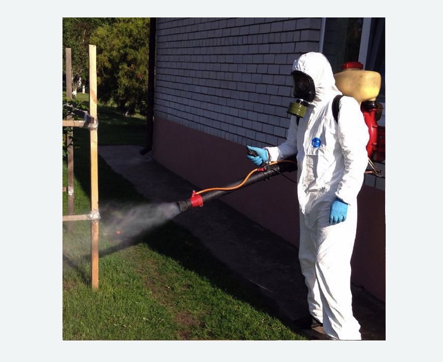 травля клещей на участке в Ленинск-Кузнецком